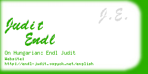 judit endl business card